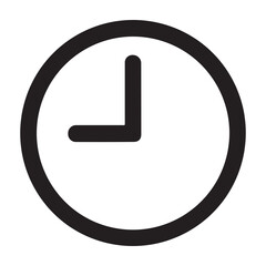 Clock  icon or logo isolated sign symbol vector illustration - high quality black style vector icons