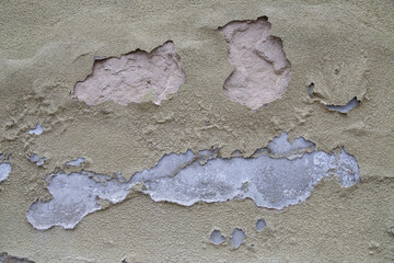 Processed collage of grey cracked stucco wall texture. Background for banner, backdrop or texture for 3D mapping