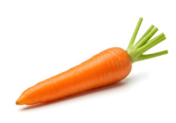 Isolated fresh carrot vegetable healthy food orange carrot root vegetarian ingredient on transparent background
