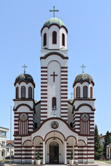 Obraz premium Bosnia and Herzegovina, Brčko, Srpska Varoš: Church of the Assumption of the Blessed Virgin Mary
