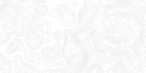 Black and white lines seamless Topographic map patterns, topography line map. Vintage outdoors style. The stylized height of the topographic map contour in lines and contours isolated on transparent.	