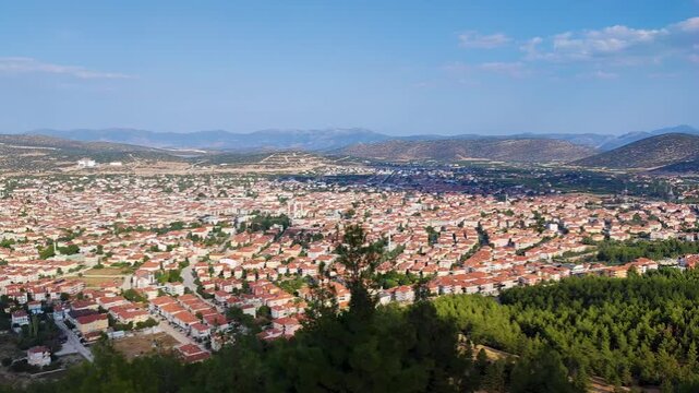 Panoramic view of Antalya's Korkuteli district