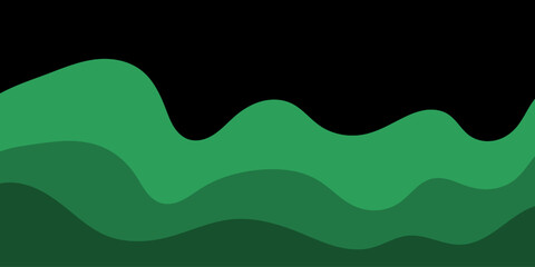 Abstract green wave vector illustration pattern with a light blue line texture design for a colorful business concept template backdrop. Abstract background.