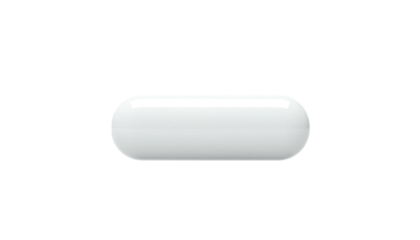 Close-up view of an oval-shaped, white pill against a black backdrop