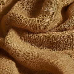 Close-up Texture of Brown Knit Fabric, Soft Wool Material, Detailed Knitwear Background