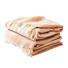 Cozy up with this soft orange herringbone throw blanket for a warm and inviting home