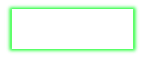 Obraz premium Green glowing rectangular frame isolated on transparent background