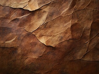 Naklejka premium Abstract Brown Wrinkled Paper Texture Background