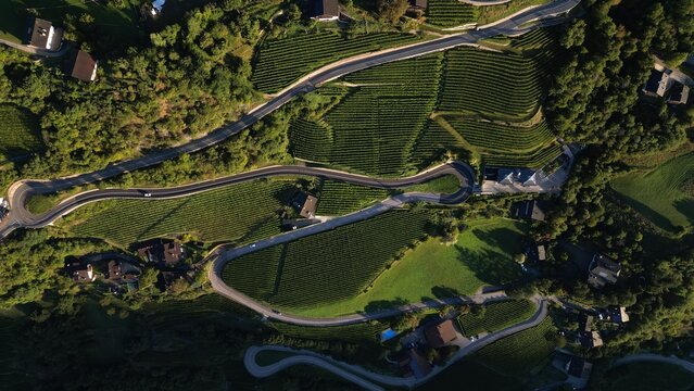 Villanders Sunrise Dolomites Italy Drone
