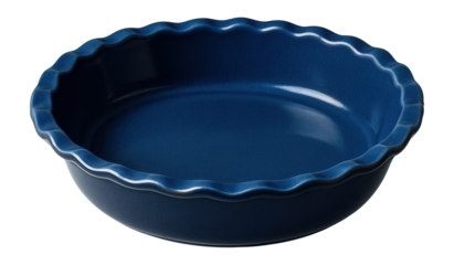 Glazed ceramic pie dish ideal for baking and serving delicious homemade pies.
