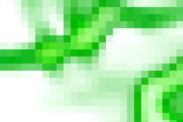 Green transparent pixel gradient texture, abstract digital background with soft squares and warm light glow. Semi transparent geometric overlay pattern.
