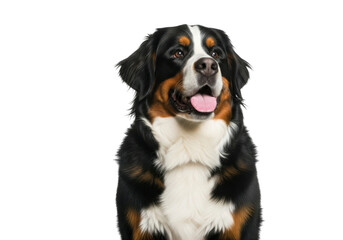Bernese mountain dog isolated on transparent background