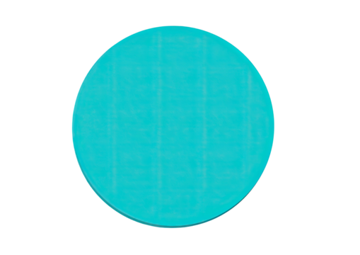 Cyan circle on black. Simple geometry, uniform color - Powered by Adobe