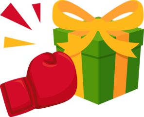 boxing day gift box design illustration 