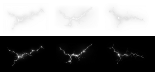 Enhance designs with transparent lightning overlays, ideal for scifi and tech themes. Available in PNG format
