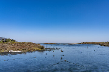 Malibu Lagoon State Beach, Malibu is a beach city in the Santa Monica Mountains region of Los Angeles County, California.