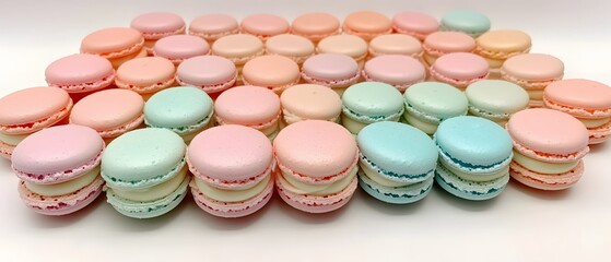 Pastel Macarons Collection Sweet Treats Bakery Dessert