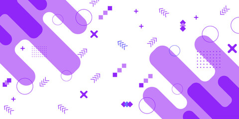 Minimal abstract geometric shape background with awesome color combination art illustration design