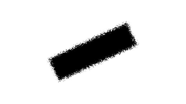 Set of black ink brush strokes. Hand-painted abstract elements. Motion graphics and digital text banner animation. 4k