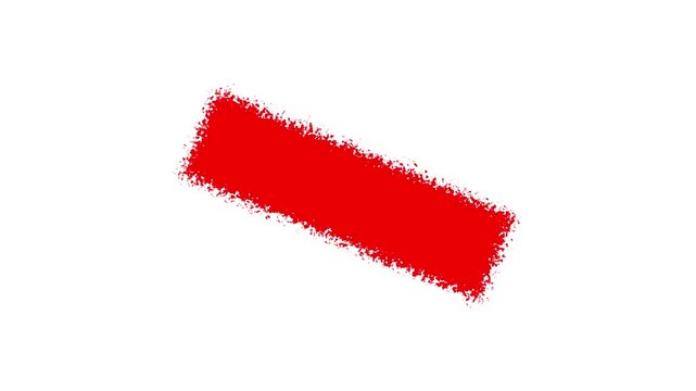 Set of red ink brush strokes. Hand-painted abstract elements. Motion graphics and digital text banner animation. 4k