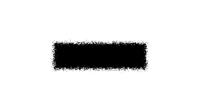 Set of black ink brush strokes. Hand-painted abstract elements. Motion graphics and digital text banner animation. 4k