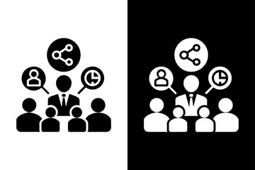 Editable Monochrome Social Media Icons – Black and White Vector Set.