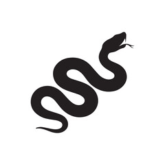 black snake vector illustration