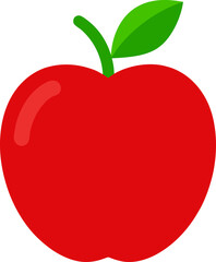 red apple vector illustration