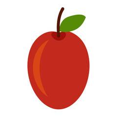 red apple vector illustration
