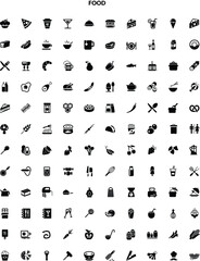 Food icons png, food vector icons