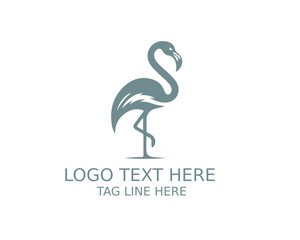 Fototapeta premium Flamingo Logo Design