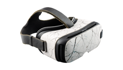 Marble VR Headset isolated on transparent background