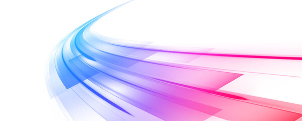 Blue and pink neon light trails sweep across the screen, creating a sense of endless digital flow. The motion feels smooth and futuristic. Perfect for high-tech interfaces. PNG