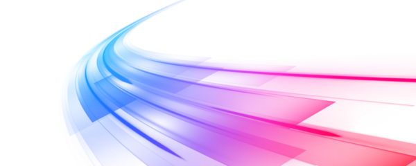 Blue and pink neon light trails sweep across the screen, creating a sense of endless digital flow. The motion feels smooth and futuristic. Perfect for high-tech interfaces. PNG