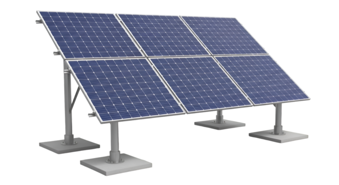 Ground- Mounted Solar Panel System solar panels photovoltaic