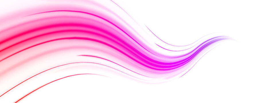 Bright pink light streaks spiral dynamically, creating a lively motion effect. The glowing neon accentuates energy and creativity. Ideal for artistic and tech designs. PNG