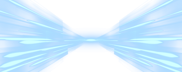 Electric blue neon beams flow dynamically, representing fast-paced digital networks. The glowing effect adds vibrancy and depth. Great for cloud computing visuals. PNG