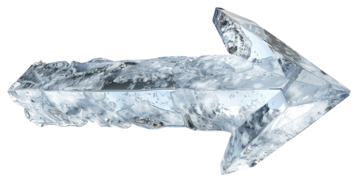 PNG Arrow sign ice crystal accessories transparent accessory.