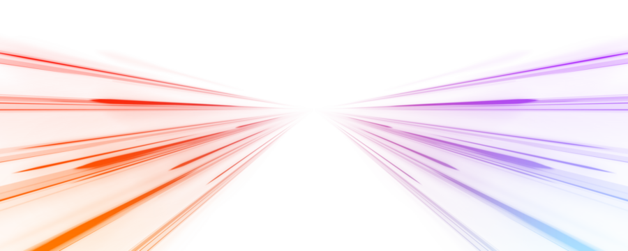 Bright purple and orange motion lines create a layered wave pattern, reflecting complex data flows. Neon accents bring visual clarity. Ideal for analytics and dashboards. PNG