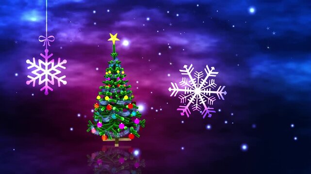 Ultra HD background of Christmas tree , New year and Winter celebrations ,social media promotions, 
occassions, telecast broadcast programmes, dance and award night functions, stage show and fashion. 