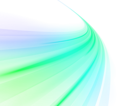 Smooth green speed lines curve across the frame, suggesting eco-friendly technology flow. The neon glow adds a fresh and modern feel. Great for sustainability themes. PNG