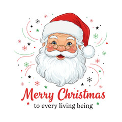 Happy Santa Claus Vector Illustration for Christmas Holiday Season