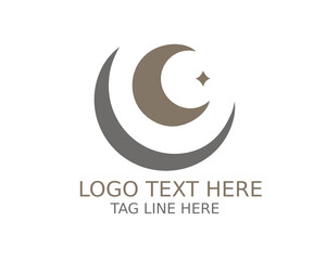 Obraz premium The Moon Logo 