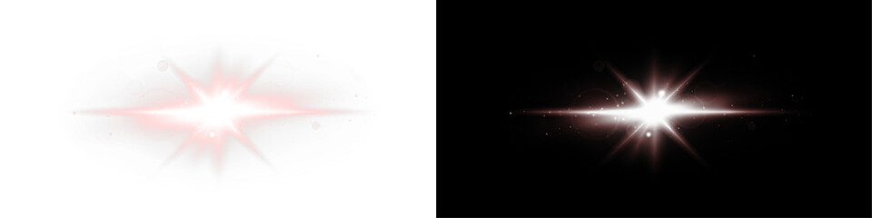 Fototapeta premium Enhance your work with this radiant sunlight flare PNG overlay, featuring a transparent effect for easy integration