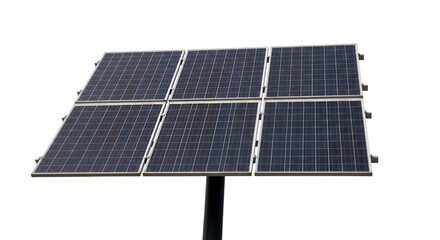 Solar panel array mounted on a pole photovoltaic renewable energy