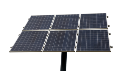 Solar panel array mounted on a pole photovoltaic renewable energy