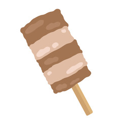 串おでん　牛すじ　イラスト