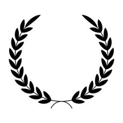 Symbol of victory, honor, success, achievement, and glory. Vector illustration. Laurel wreath icon set. Vintage Greek olive foliate ornaments pack. Vintage laurel wreaths. Retro laurel wreaths set.