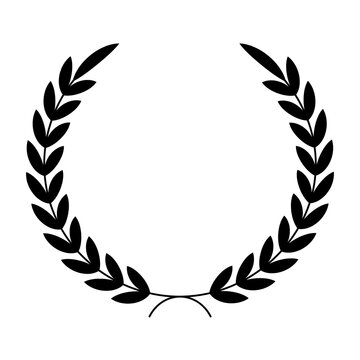 Symbol of victory, honor, success, achievement, and glory. Vector illustration. Laurel wreath icon set. Vintage Greek olive foliate ornaments pack. Vintage laurel wreaths. Retro laurel wreaths set.