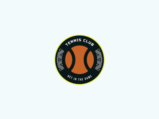 Tenis logo design vector template 